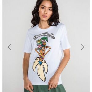 Love Moschino Banana Girl Graphic T-Shirt